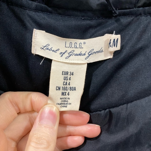 L.O.G.G. Label of Graded Goods Black Utility Jacket- Drawstring Waist and Hood 4 - Picture 7 of 13